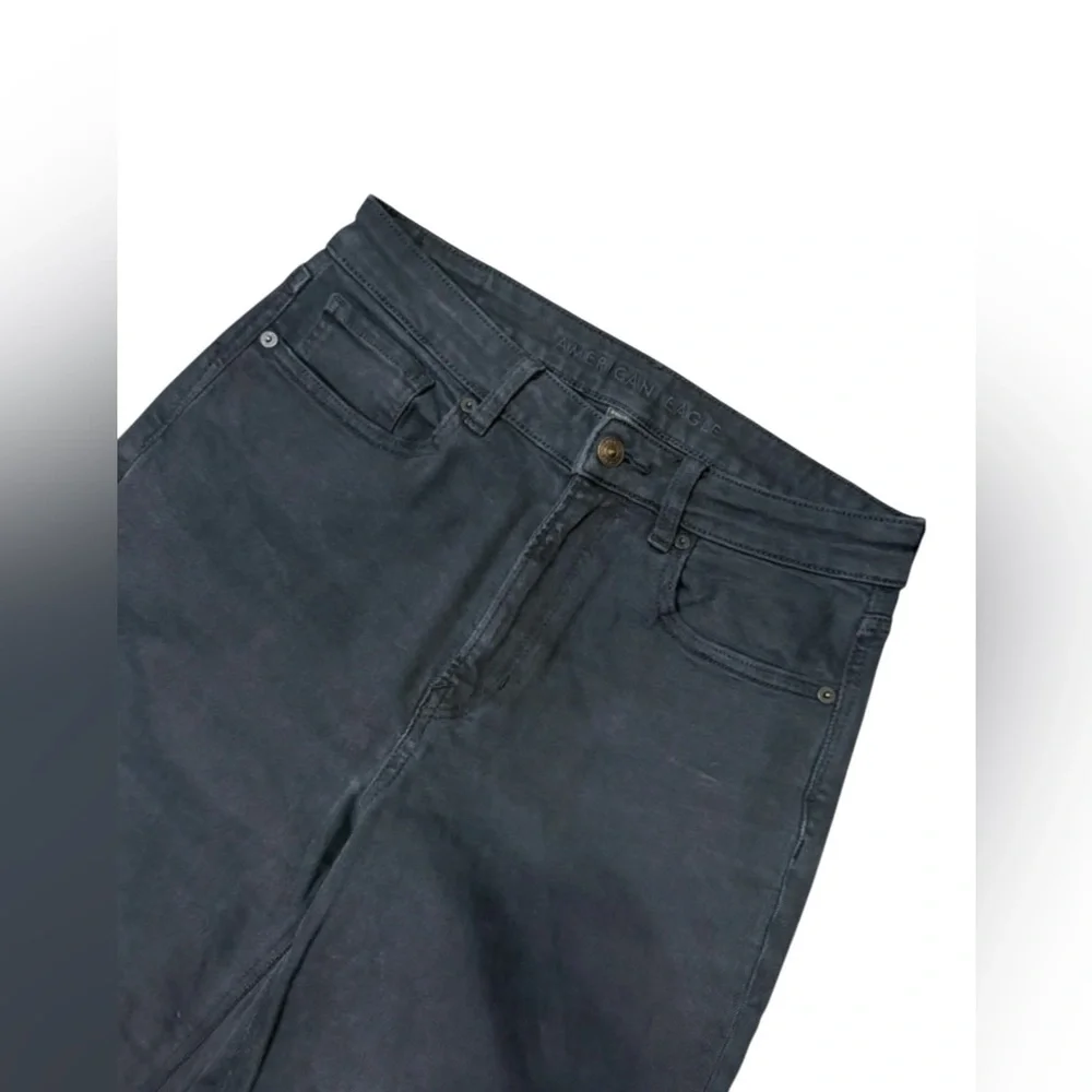 American Eagle Black Mom Jeans Size 6 Long - Picture 6 of 8